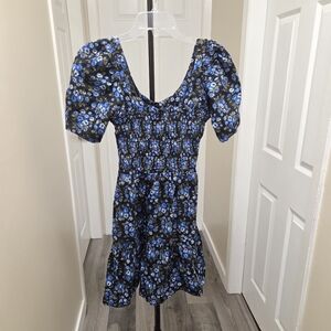 GAP 100% Cotton Blue Floral Dress